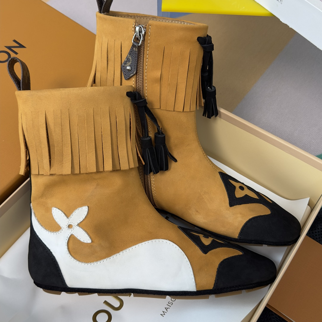 顶级版本：女款 LV路易威登 L家 驴牌 最新Sneakerina系列 及踝靴 休闲 运动鞋 拳击鞋 本款 LV Sne