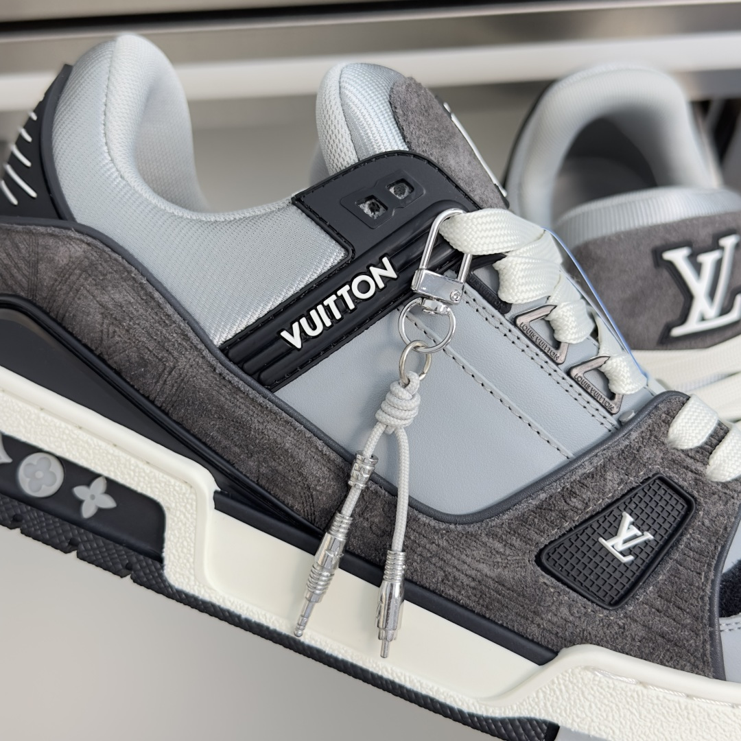 顶级版本：男款 LV Trainer路易威登 驴牌 L家 情侣款 休闲 运动鞋 滑板鞋 本款 LV Trainer 运动