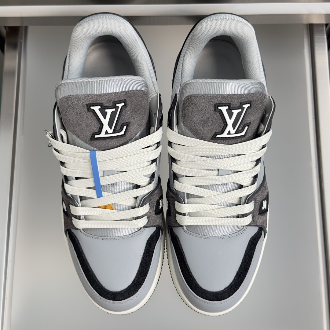 顶级版本：男款 LV Trainer路易威登 驴牌 L家 情侣款 休闲 运动鞋 滑板鞋 本款 LV Trainer 运动