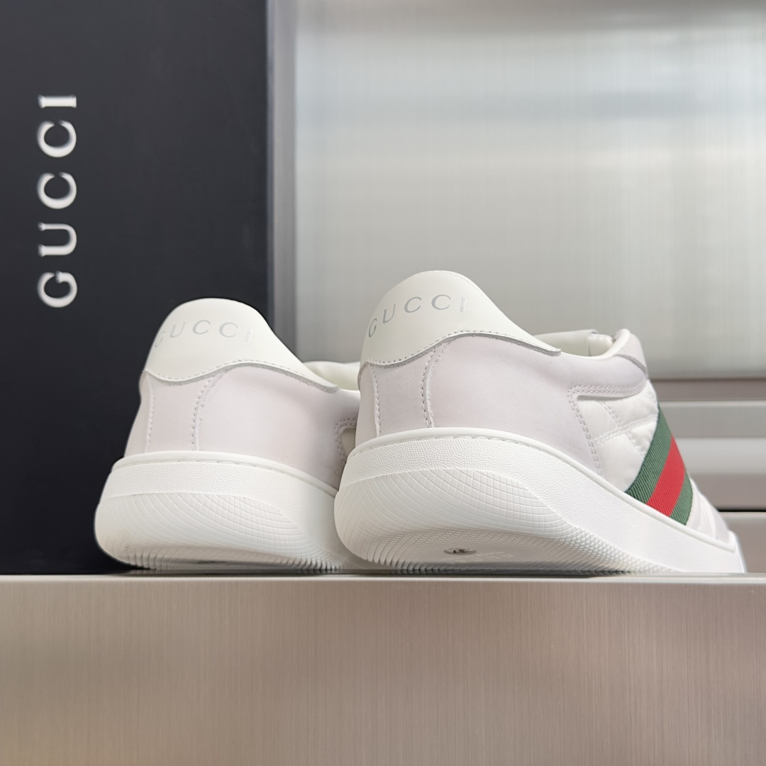 顶级版本：情侣款 Gucci古驰Screener系列 2.0 尼龙 脏脏鞋 小脏鞋 休闲运动鞋 Gucci Primav