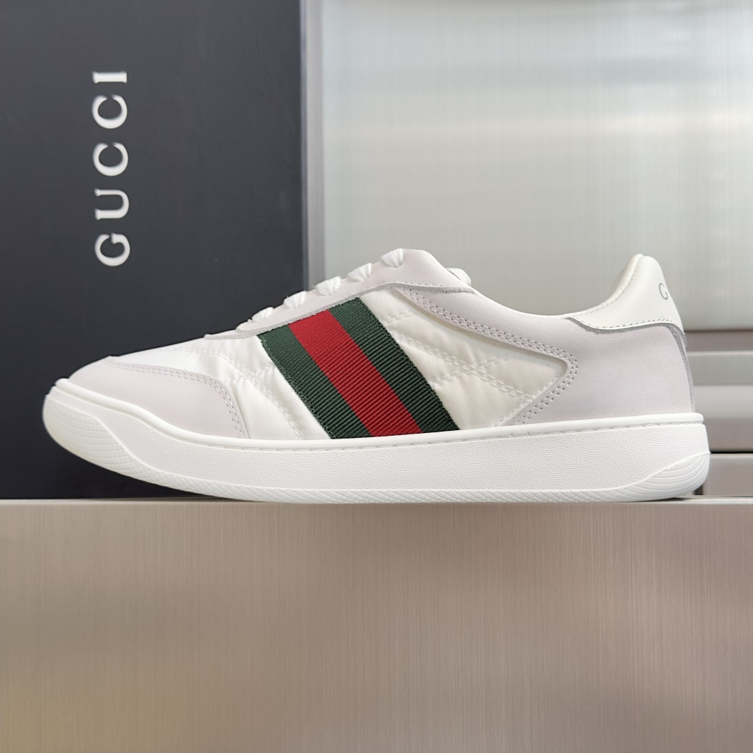 顶级版本：情侣款 Gucci古驰Screener系列 2.0 尼龙 脏脏鞋 小脏鞋 休闲运动鞋 Gucci Primav