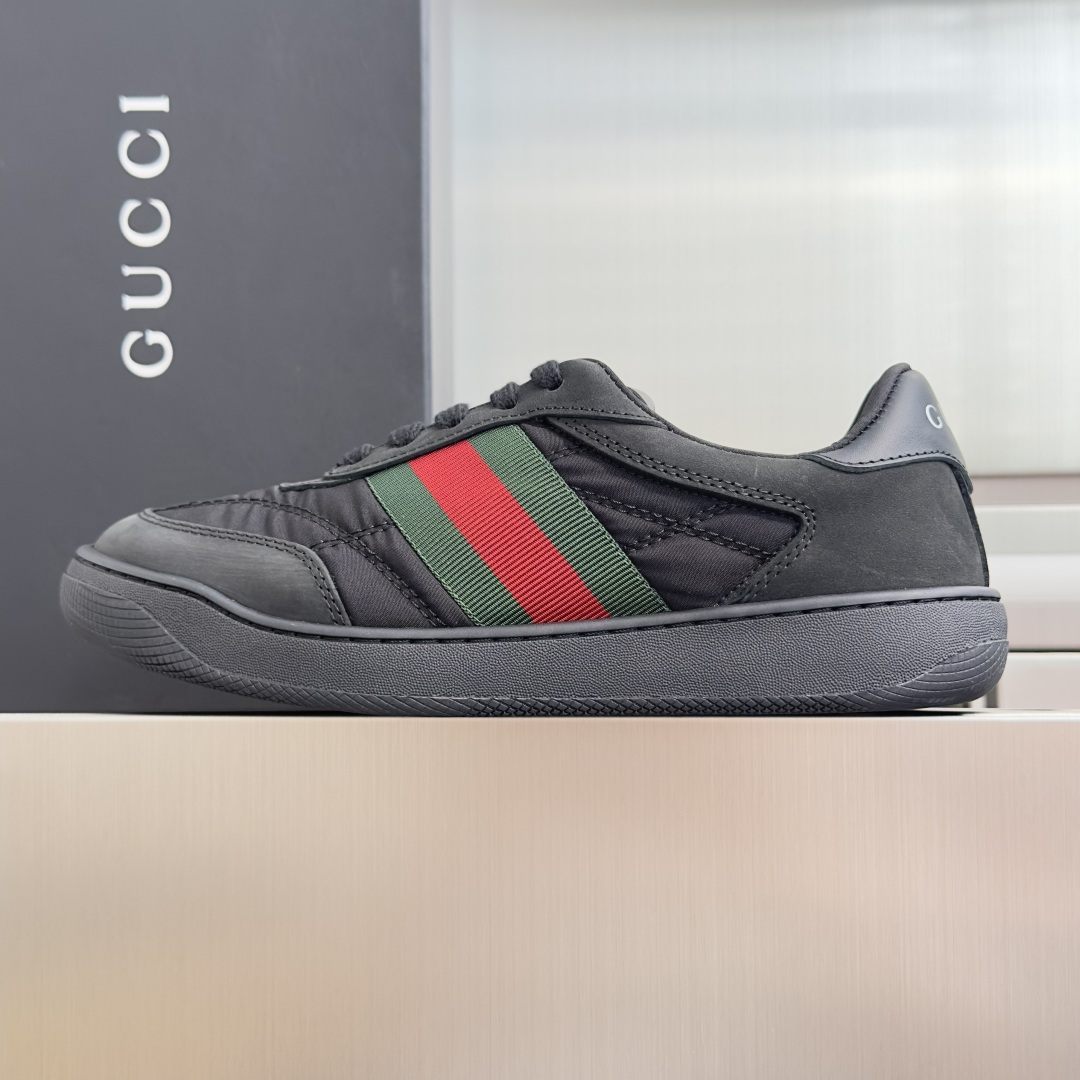 顶级版本：情侣款 Gucci古驰Screener系列 2.0 尼龙 脏脏鞋 小脏鞋 休闲运动鞋 Gucci Primav