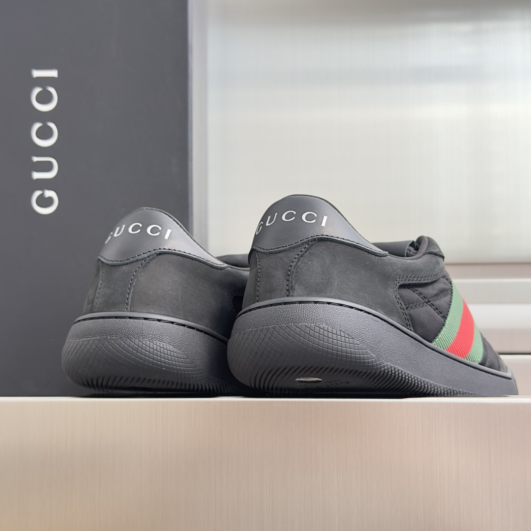 顶级版本：情侣款 Gucci古驰Screener系列 2.0 尼龙 脏脏鞋 小脏鞋 休闲运动鞋 Gucci Primav