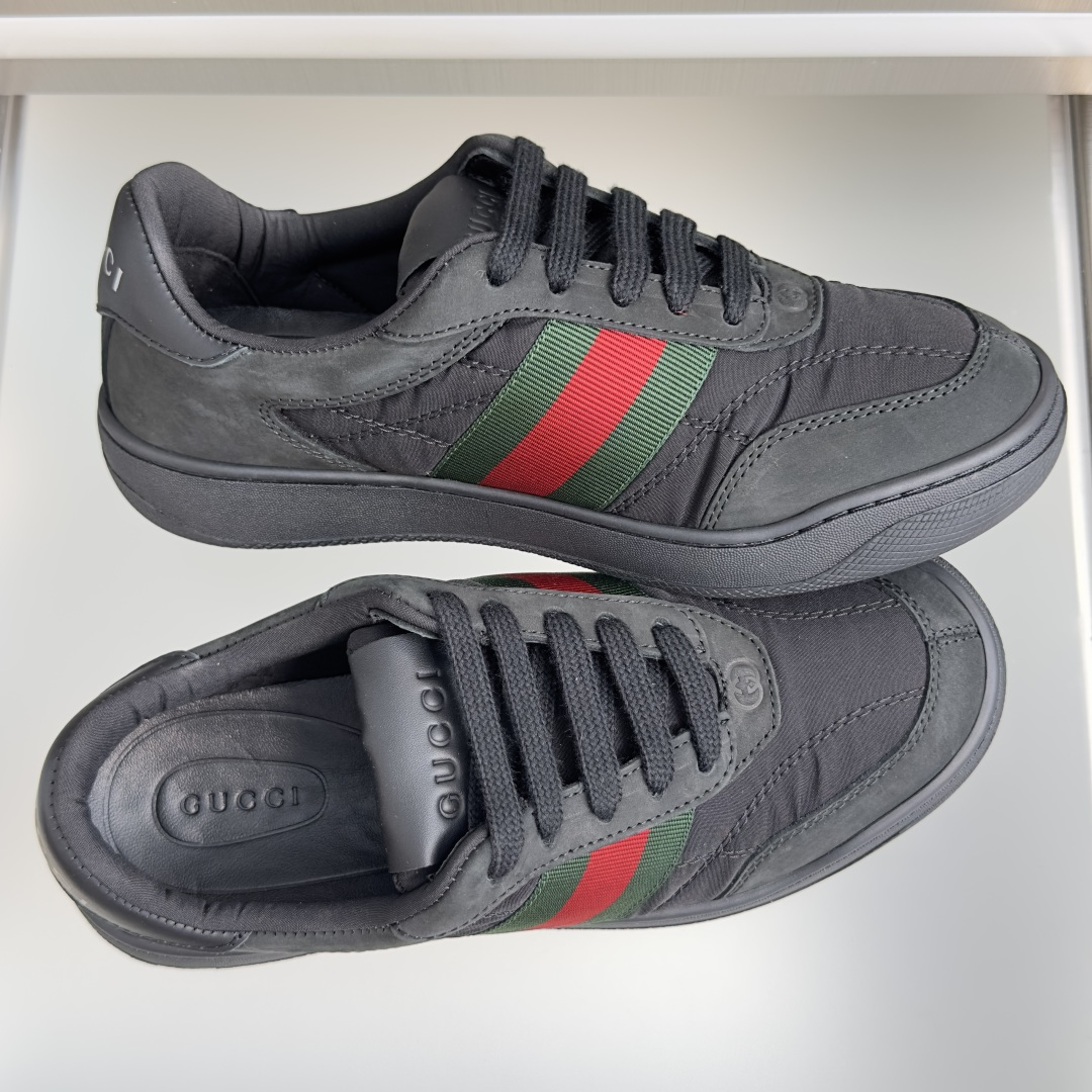顶级版本：情侣款 Gucci古驰Screener系列 2.0 尼龙 脏脏鞋 小脏鞋 休闲运动鞋 Gucci Primav