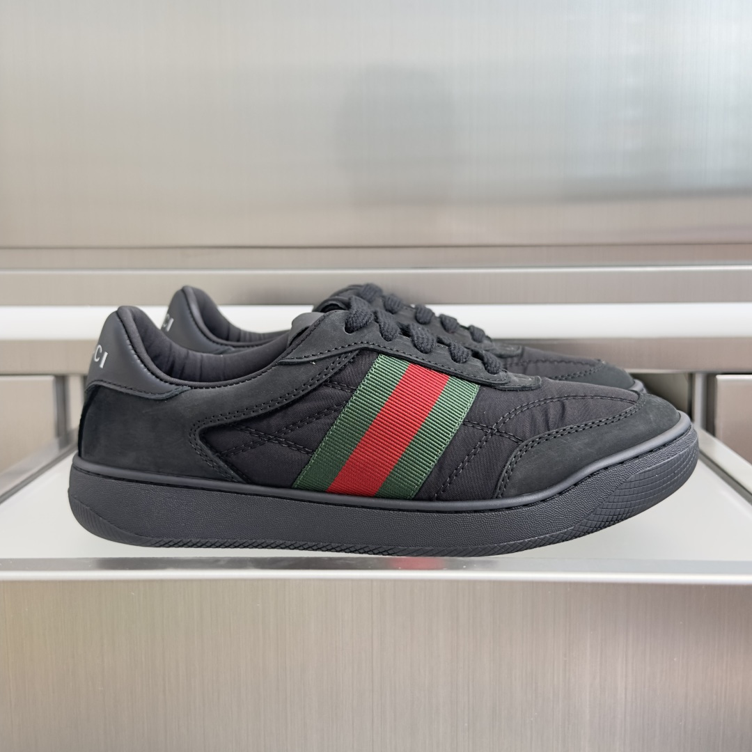 顶级版本：情侣款 Gucci古驰Screener系列 2.0 尼龙 脏脏鞋 小脏鞋 休闲运动鞋 Gucci Primav