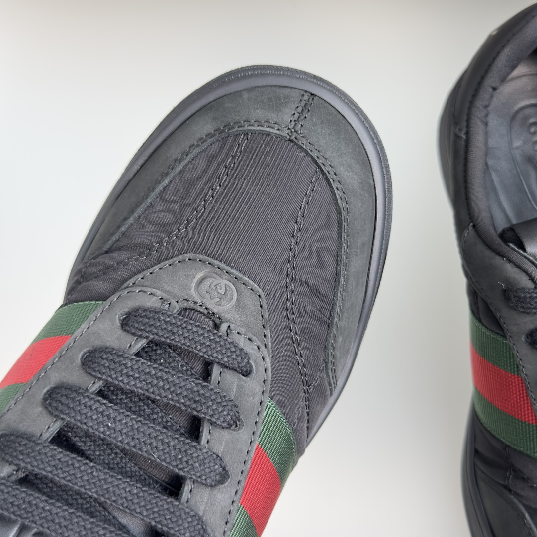 顶级版本：情侣款 Gucci古驰Screener系列 2.0 尼龙 脏脏鞋 小脏鞋 休闲运动鞋 Gucci Primav