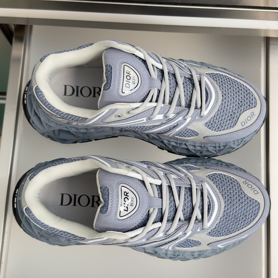 顶级版本：男款 Dior x Kaws迪奥 联名款B35胶囊系列 镂空 网面  原版购入开发 做货 这款名为B35 NX