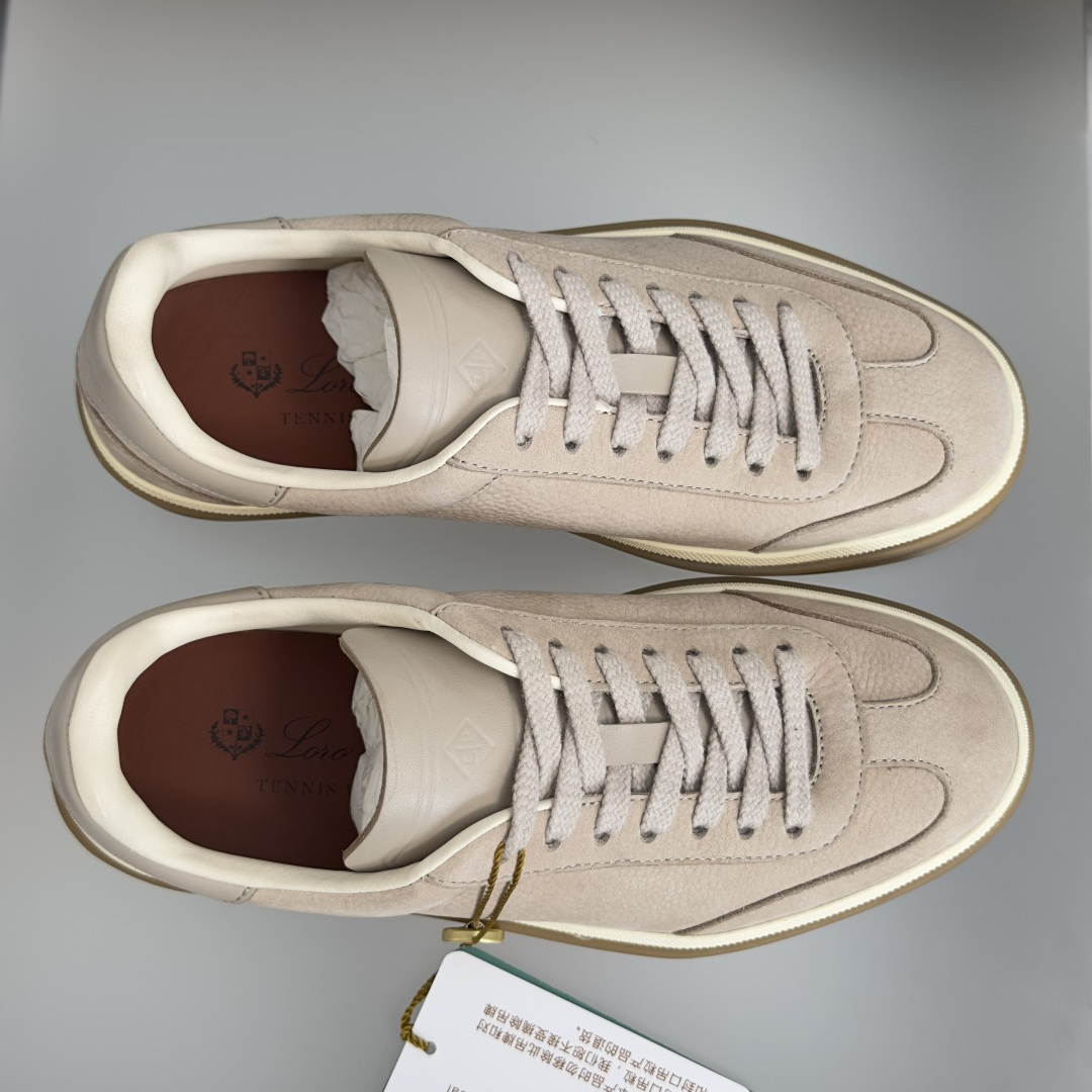 顶级版本：情侣款 Loro Piana 诺悠翩雅Tennis walk系列 情侣款 LP德训鞋 休闲 运动鞋 板鞋 原版