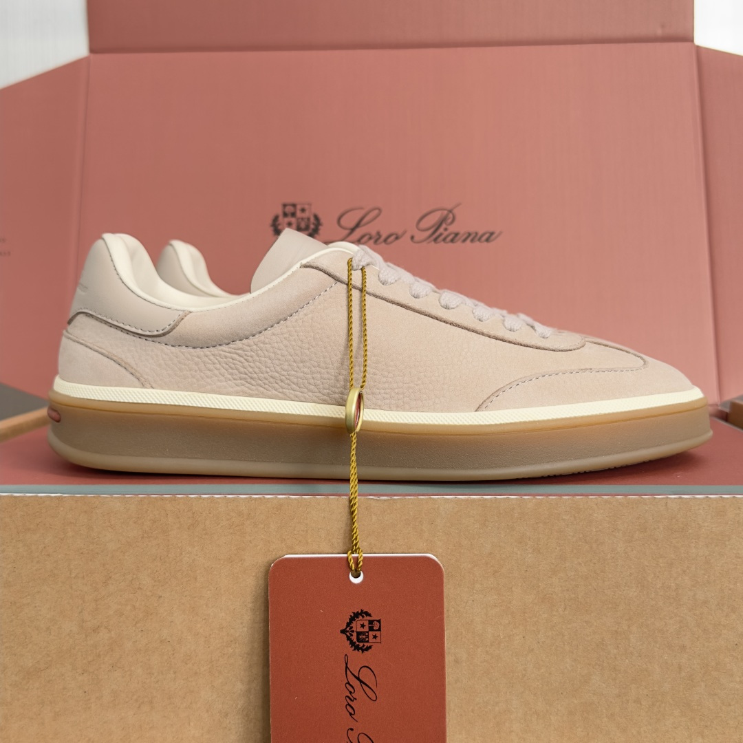 顶级版本：情侣款 Loro Piana 诺悠翩雅Tennis walk系列 情侣款 LP德训鞋 休闲 运动鞋 板鞋 原版