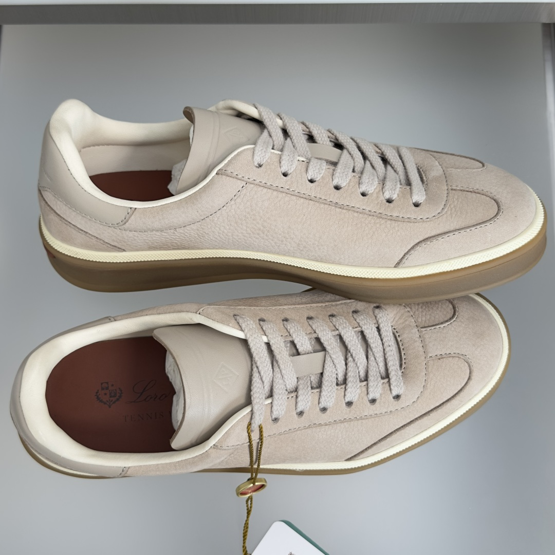 顶级版本：情侣款 Loro Piana 诺悠翩雅Tennis walk系列 情侣款 LP德训鞋 休闲 运动鞋 板鞋 原版