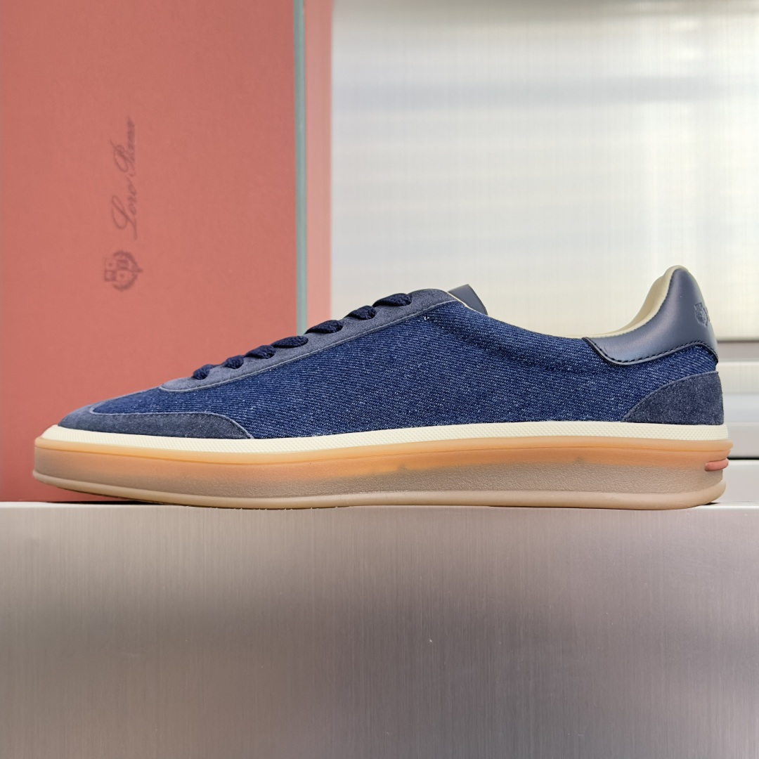 顶级版本:情侣款 Loro Piana 诺悠翩雅Tennis walk系列 情侣款 LP德训鞋 休闲 运动鞋 板鞋 原版 顶级版本:情侣款 Loro Piana 诺悠翩雅Tennis walk系列 情侣款 LP德训鞋 休闲 运动鞋 板鞋 原版
