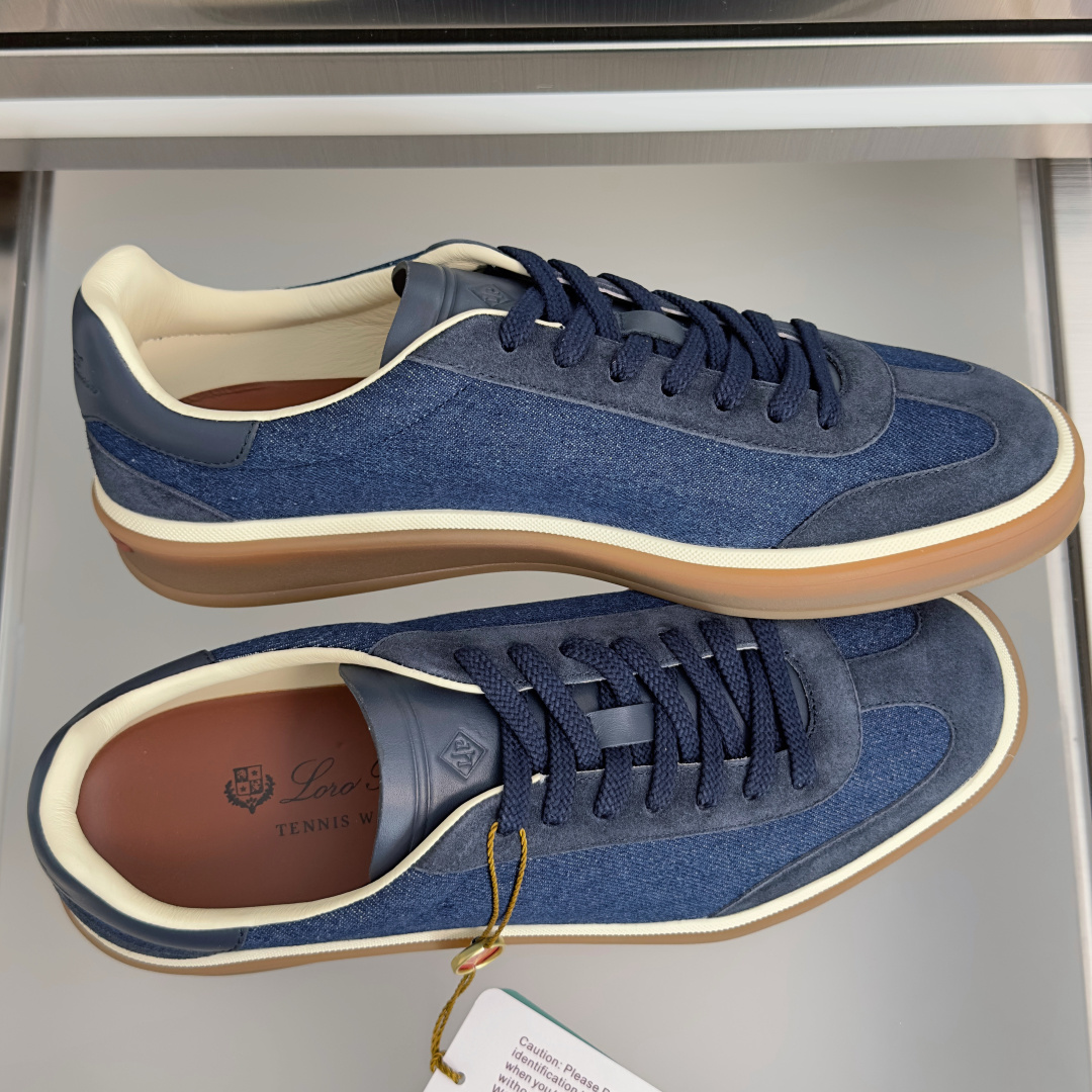顶级版本:情侣款 Loro Piana 诺悠翩雅Tennis walk系列 情侣款 LP德训鞋 休闲 运动鞋 板鞋 原版 顶级版本:情侣款 Loro Piana 诺悠翩雅Tennis walk系列 情侣款 LP德训鞋 休闲 运动鞋 板鞋 原版