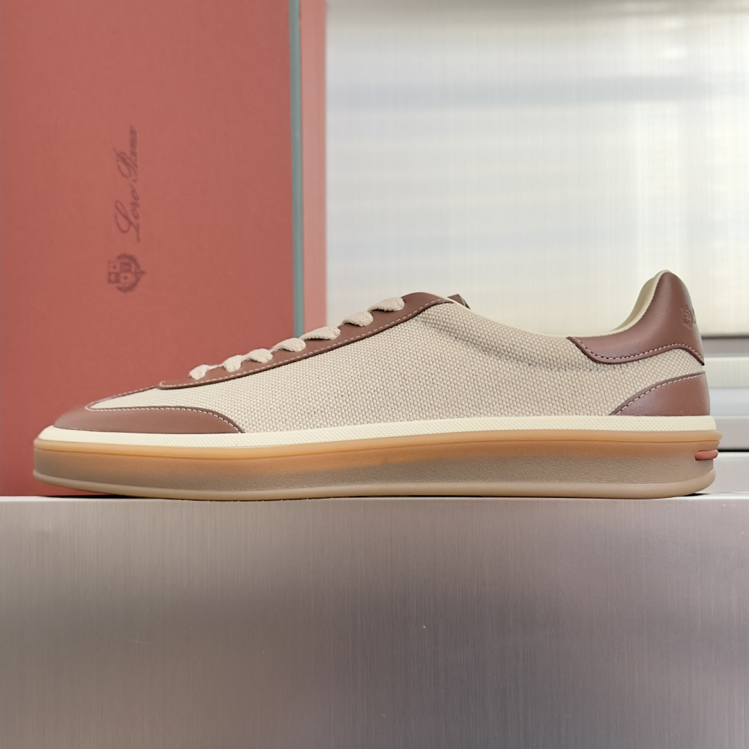 顶级版本:情侣款 Loro Piana 诺悠翩雅Tennis walk系列 情侣款 LP德训鞋 休闲 运动鞋 板鞋 原版 顶级版本:情侣款 Loro Piana 诺悠翩雅Tennis walk系列 情侣款 LP德训鞋 休闲 运动鞋 板鞋 原版