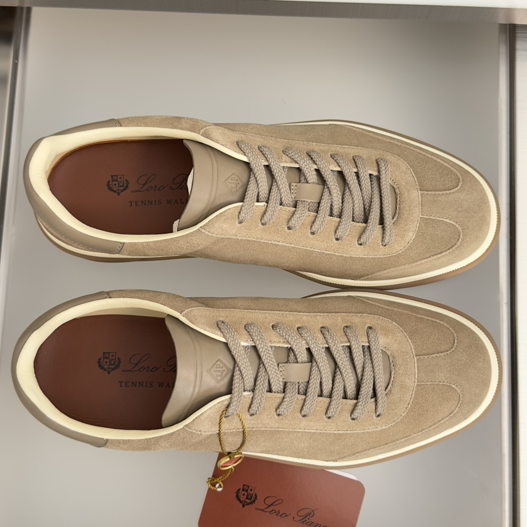 顶级版本:情侣款 Loro Piana 诺悠翩雅Tennis walk系列 情侣款 LP德训鞋 休闲 运动鞋 板鞋 原版 顶级版本:情侣款 Loro Piana 诺悠翩雅Tennis walk系列 情侣款 LP德训鞋 休闲 运动鞋 板鞋 原版