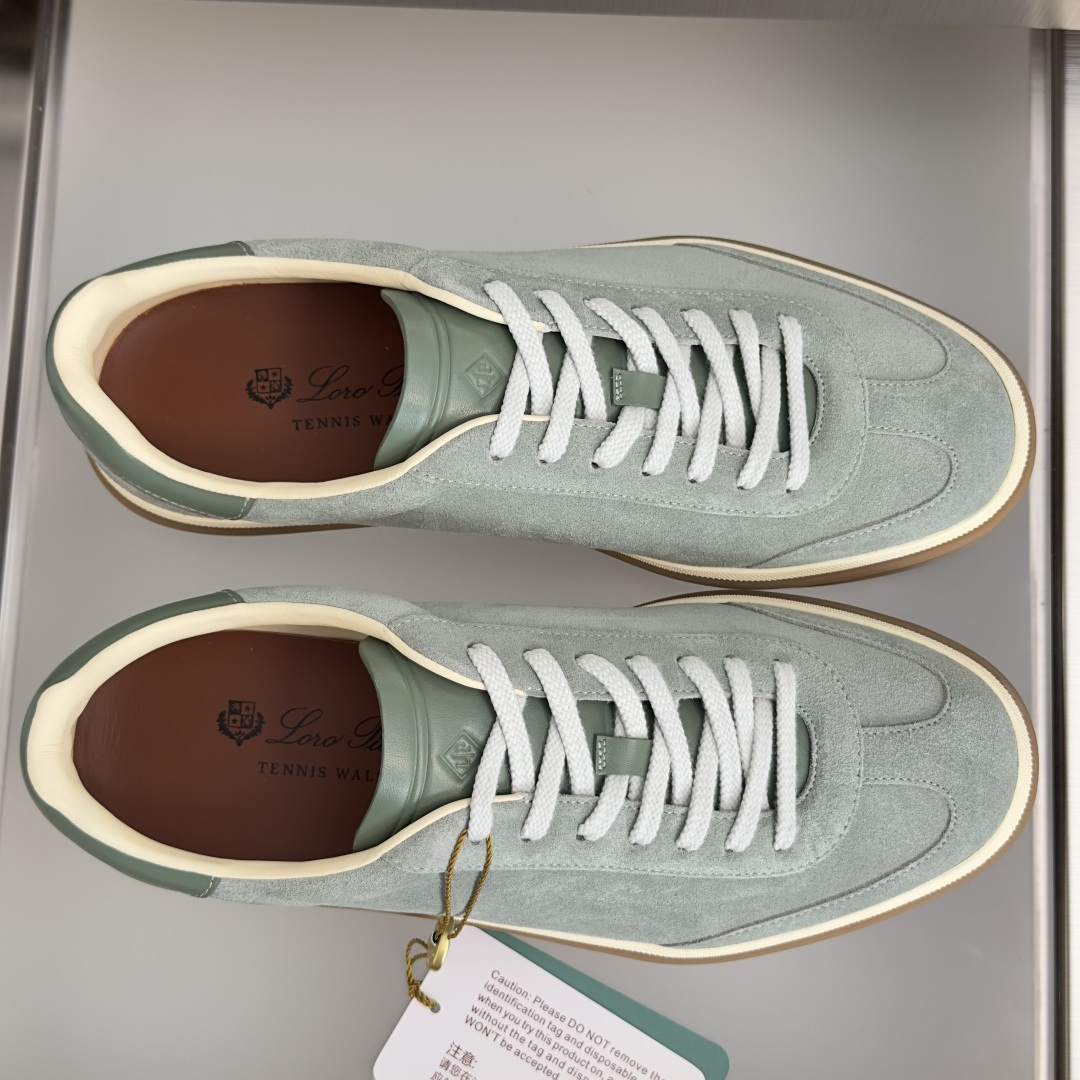 顶级版本:情侣款 Loro Piana 诺悠翩雅Tennis walk系列 情侣款 LP德训鞋 休闲 运动鞋 板鞋 原版 顶级版本:情侣款 Loro Piana 诺悠翩雅Tennis walk系列 情侣款 LP德训鞋 休闲 运动鞋 板鞋 原版
