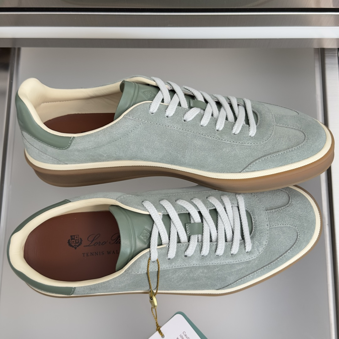顶级版本:情侣款 Loro Piana 诺悠翩雅Tennis walk系列 情侣款 LP德训鞋 休闲 运动鞋 板鞋 原版 顶级版本:情侣款 Loro Piana 诺悠翩雅Tennis walk系列 情侣款 LP德训鞋 休闲 运动鞋 板鞋 原版