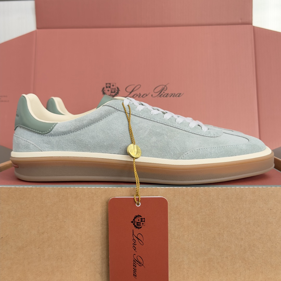 顶级版本：情侣款 Loro Piana 诺悠翩雅Tennis walk系列 情侣款 LP德训鞋 休闲 运动鞋 板鞋 原版