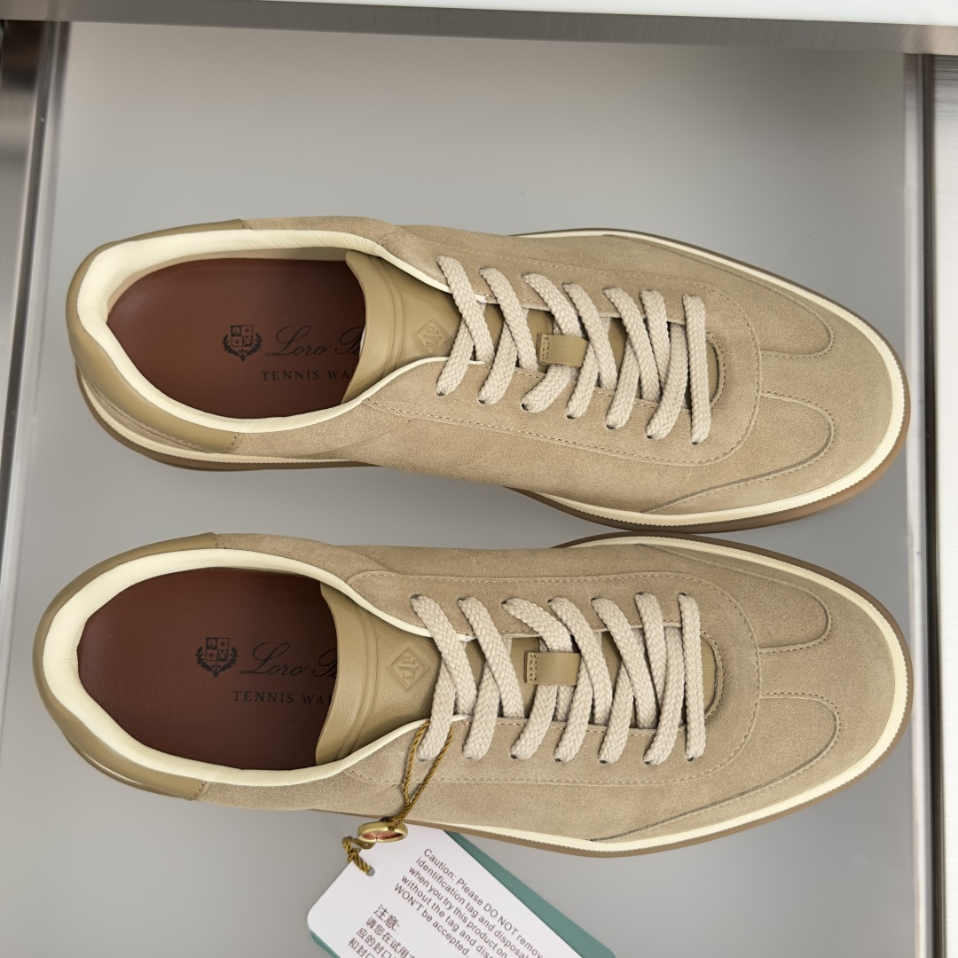 顶级版本：情侣款 Loro Piana 诺悠翩雅Tennis walk系列 情侣款 LP德训鞋 休闲 运动鞋 板鞋 原版