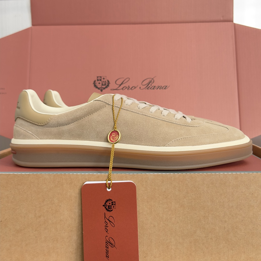 顶级版本：情侣款 Loro Piana 诺悠翩雅Tennis walk系列 情侣款 LP德训鞋 休闲 运动鞋 板鞋 原版