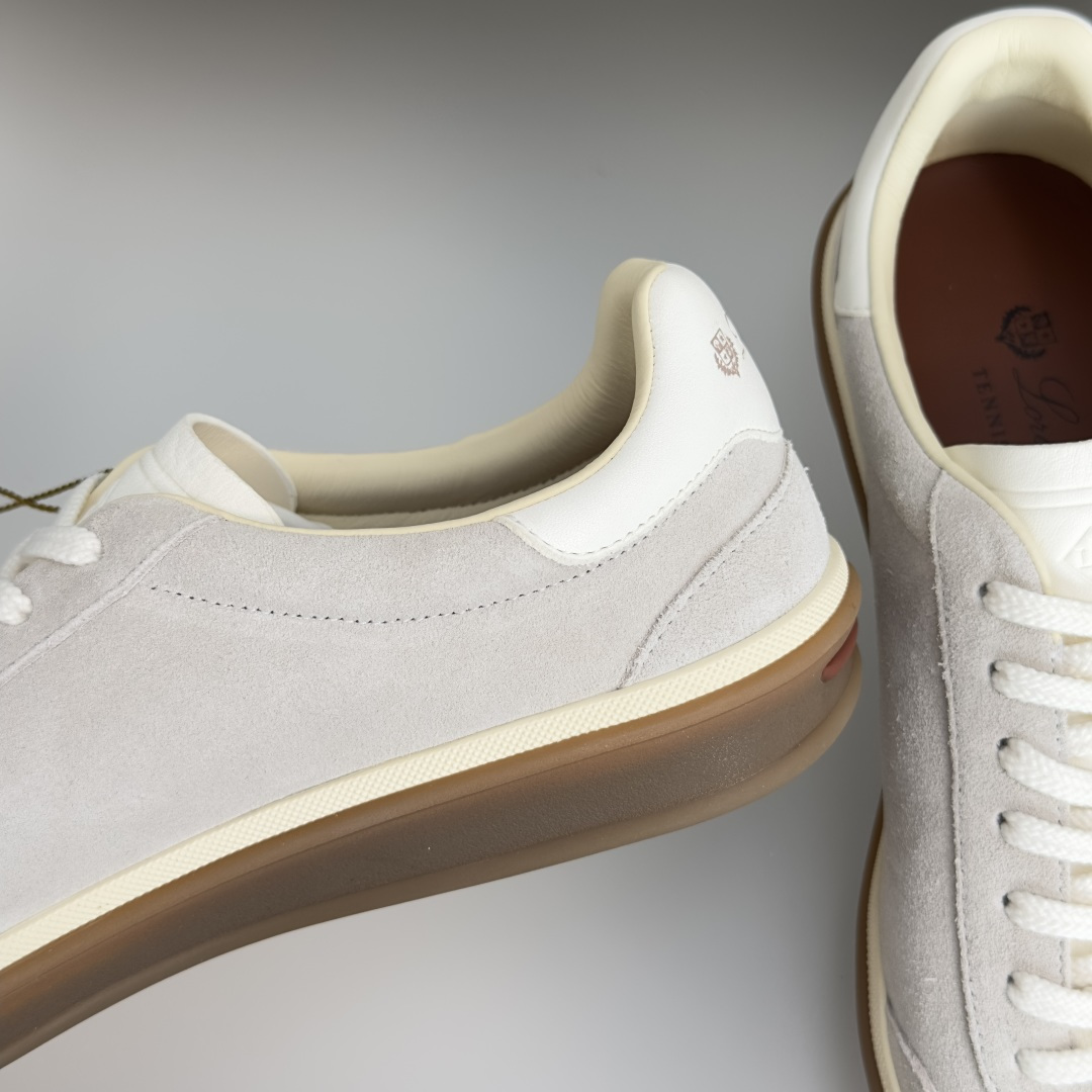 顶级版本:情侣款 Loro Piana 诺悠翩雅Tennis walk系列 情侣款 LP德训鞋 休闲 运动鞋 板鞋 原版 顶级版本:情侣款 Loro Piana 诺悠翩雅Tennis walk系列 情侣款 LP德训鞋 休闲 运动鞋 板鞋 原版