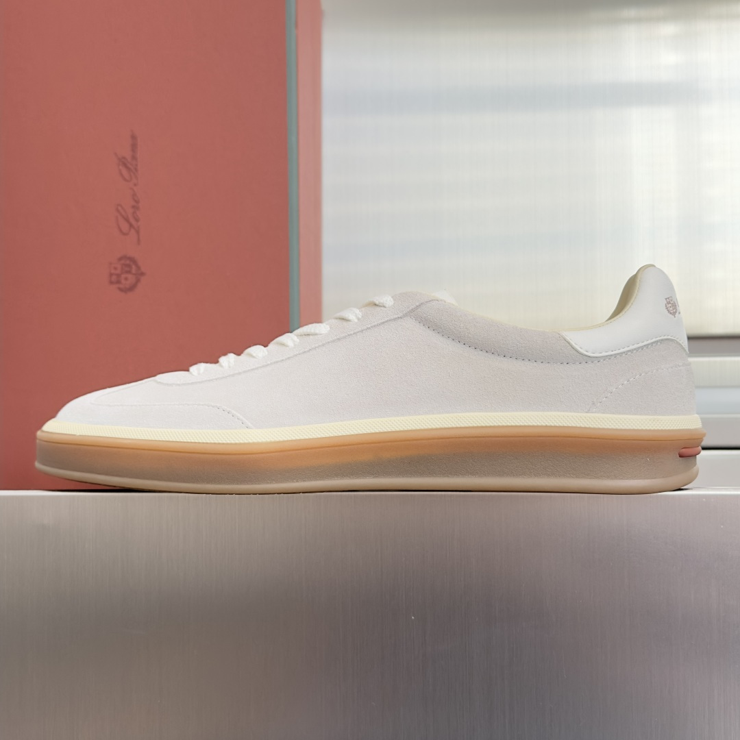 顶级版本:情侣款 Loro Piana 诺悠翩雅Tennis walk系列 情侣款 LP德训鞋 休闲 运动鞋 板鞋 原版 顶级版本:情侣款 Loro Piana 诺悠翩雅Tennis walk系列 情侣款 LP德训鞋 休闲 运动鞋 板鞋 原版