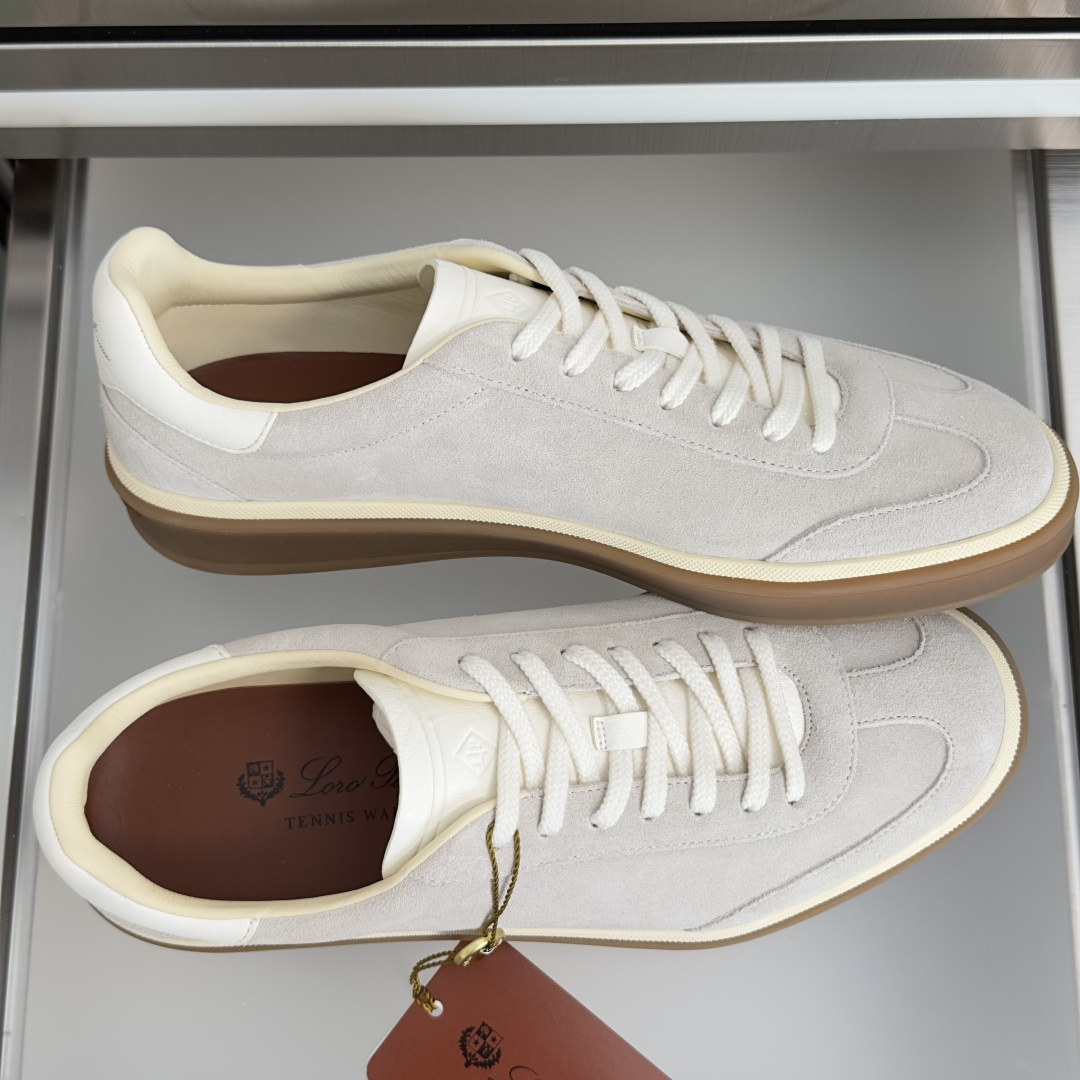 顶级版本:情侣款 Loro Piana 诺悠翩雅Tennis walk系列 情侣款 LP德训鞋 休闲 运动鞋 板鞋 原版 顶级版本:情侣款 Loro Piana 诺悠翩雅Tennis walk系列 情侣款 LP德训鞋 休闲 运动鞋 板鞋 原版
