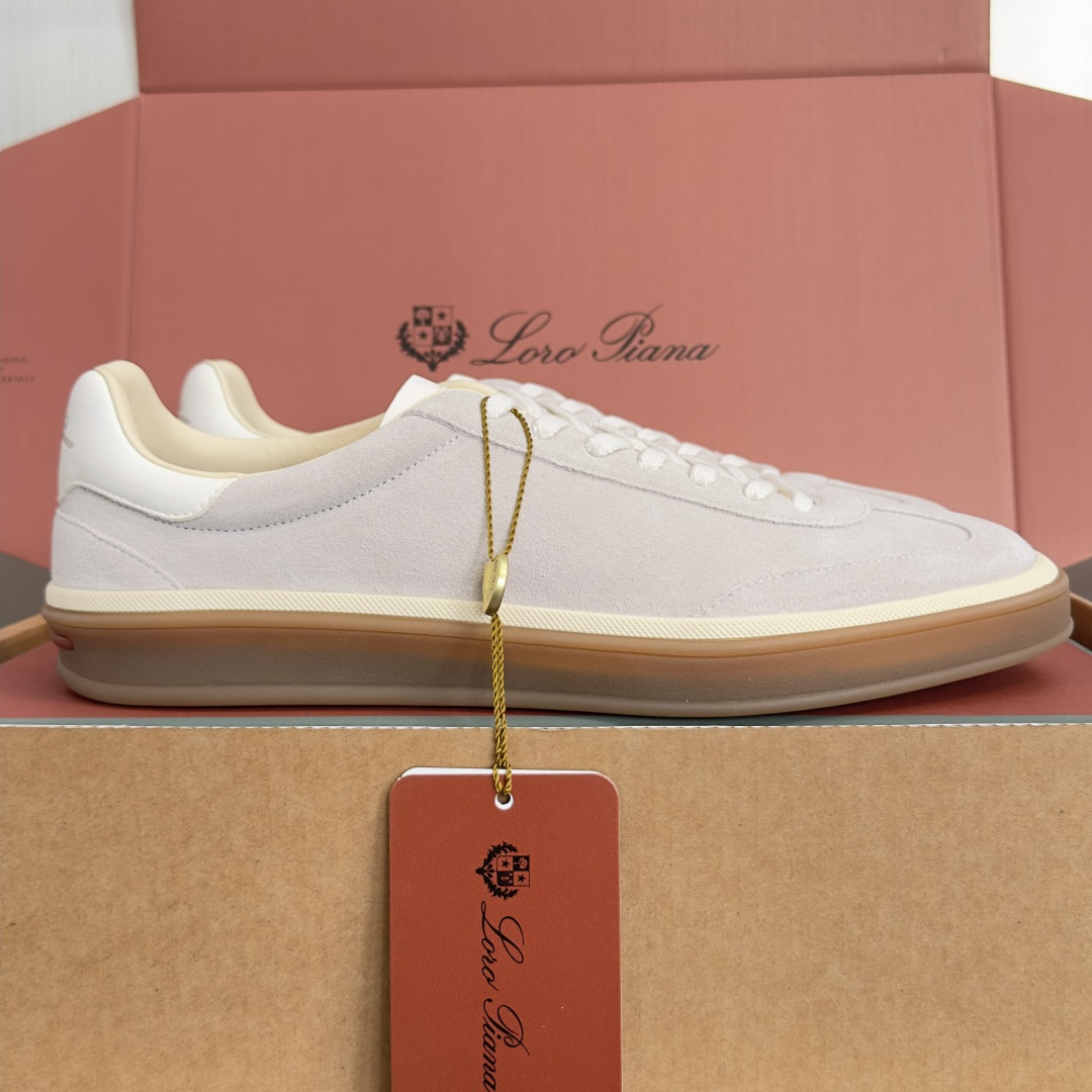 顶级版本：情侣款 Loro Piana 诺悠翩雅Tennis walk系列 情侣款 LP德训鞋 休闲 运动鞋 板鞋 原版