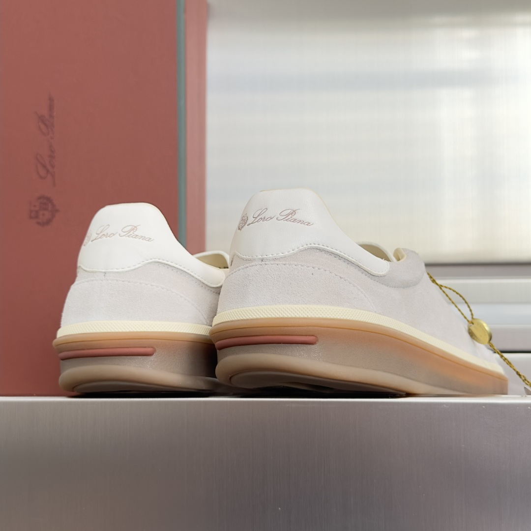 顶级版本:情侣款 Loro Piana 诺悠翩雅Tennis walk系列 情侣款 LP德训鞋 休闲 运动鞋 板鞋 原版 顶级版本:情侣款 Loro Piana 诺悠翩雅Tennis walk系列 情侣款 LP德训鞋 休闲 运动鞋 板鞋 原版