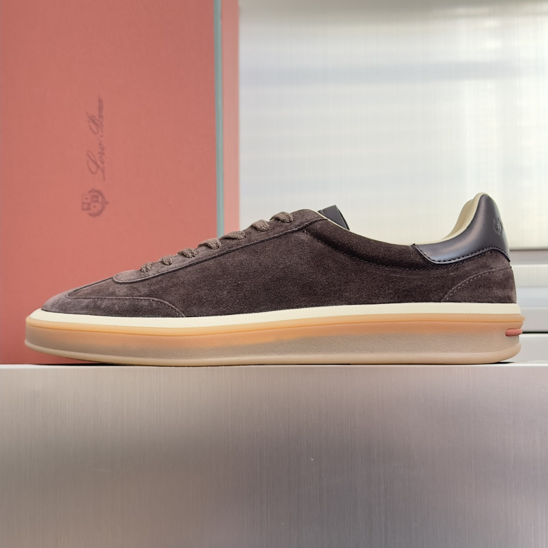 顶级版本：情侣款 Loro Piana 诺悠翩雅Tennis walk系列 情侣款 LP德训鞋 休闲 运动鞋 板鞋 原版