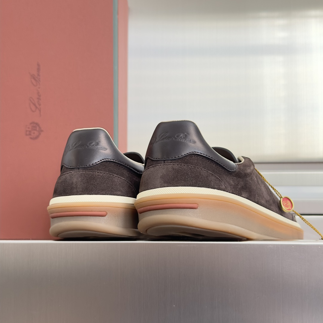 顶级版本：情侣款 Loro Piana 诺悠翩雅Tennis walk系列 情侣款 LP德训鞋 休闲 运动鞋 板鞋 原版
