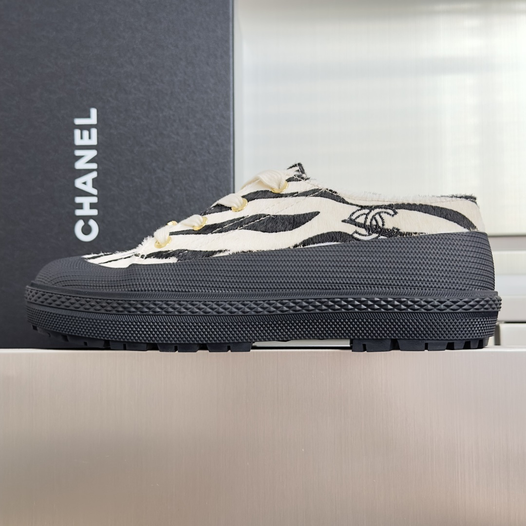 顶级版本：女款 Chanel 香奈儿26B 最新款 复古 厚底 休闲 运动鞋 原版购入开发 做货 小香 C家 专柜又一超