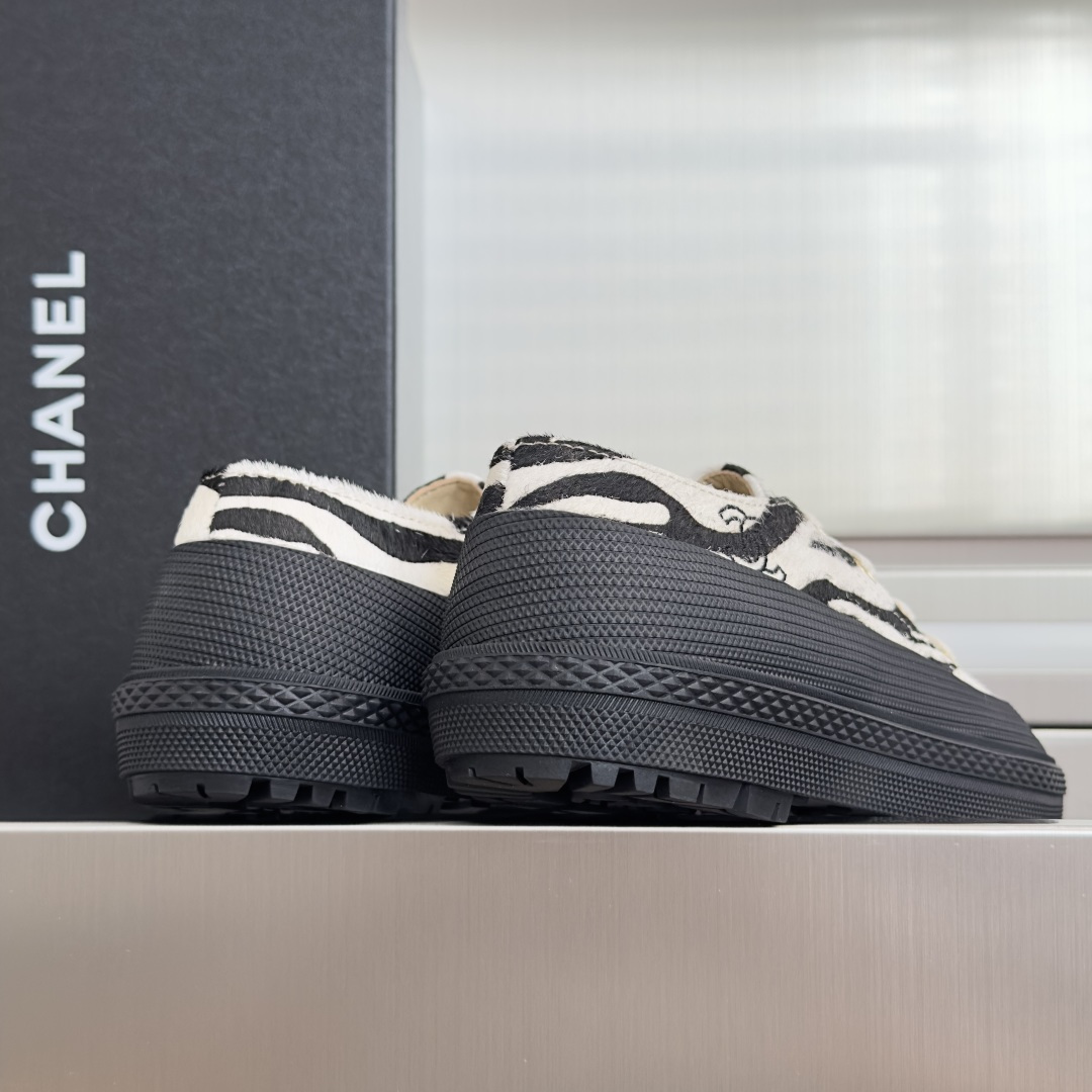 顶级版本：女款 Chanel 香奈儿26B 最新款 复古 厚底 休闲 运动鞋 原版购入开发 做货 小香 C家 专柜又一超