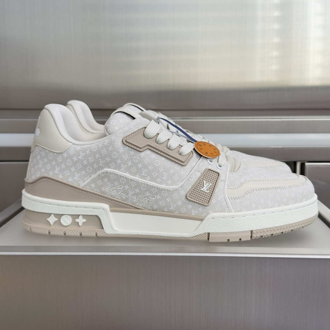 顶级版本：女款 LV Trainer路易威登 驴牌 L家 情侣款 休闲 运动鞋 滑板鞋 本款 LV Trainer 运动