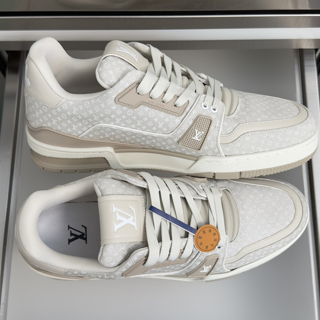 顶级版本：女款 LV Trainer路易威登 驴牌 L家 情侣款 休闲 运动鞋 滑板鞋 本款 LV Trainer 运动