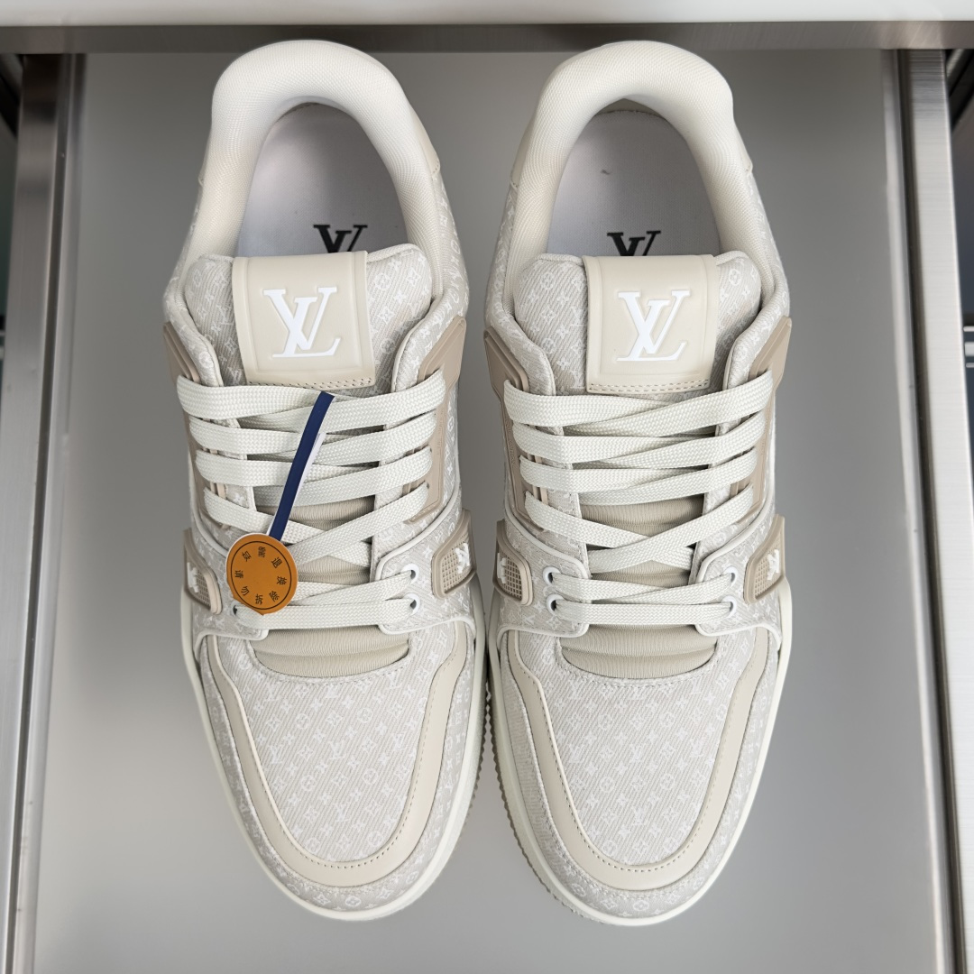 顶级版本：女款 LV Trainer路易威登 驴牌 L家 情侣款 休闲 运动鞋 滑板鞋 本款 LV Trainer 运动
