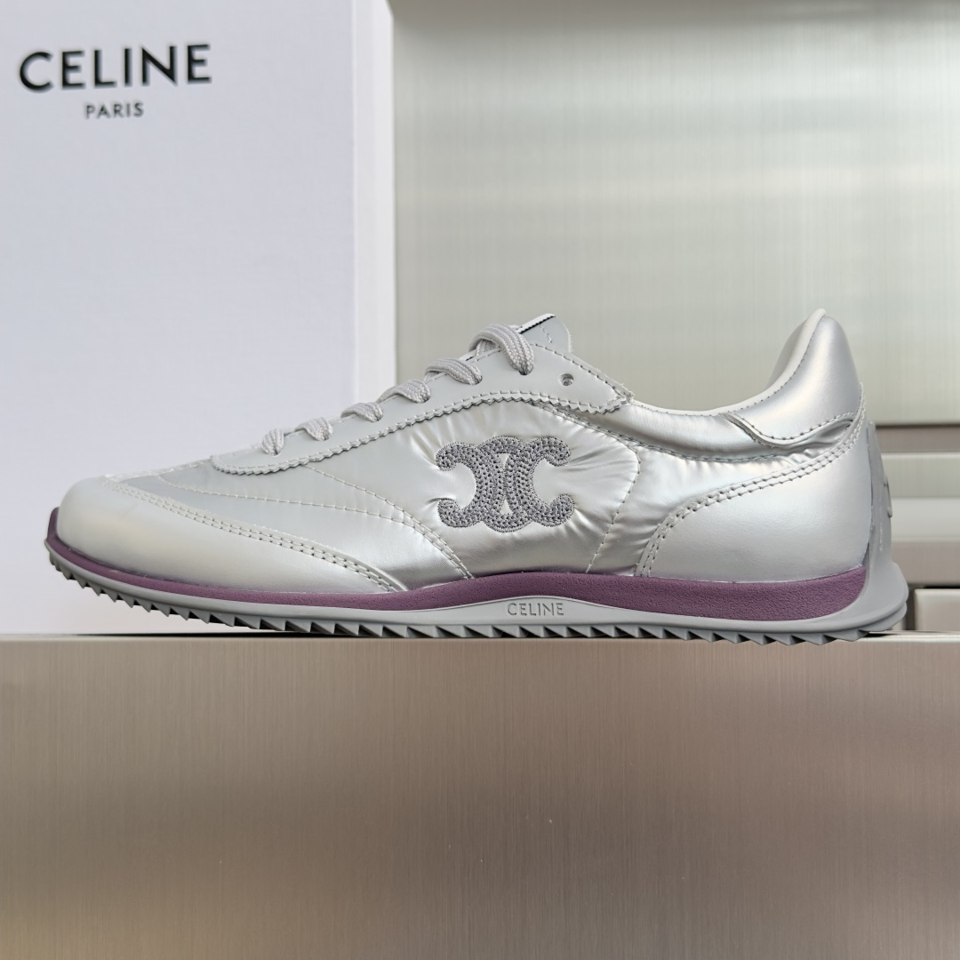顶级版本：女款 Celine 思琳/赛琳 最新Racer系列 复古 休闲 运动鞋 原版购入开发 做货 这款Racer运动