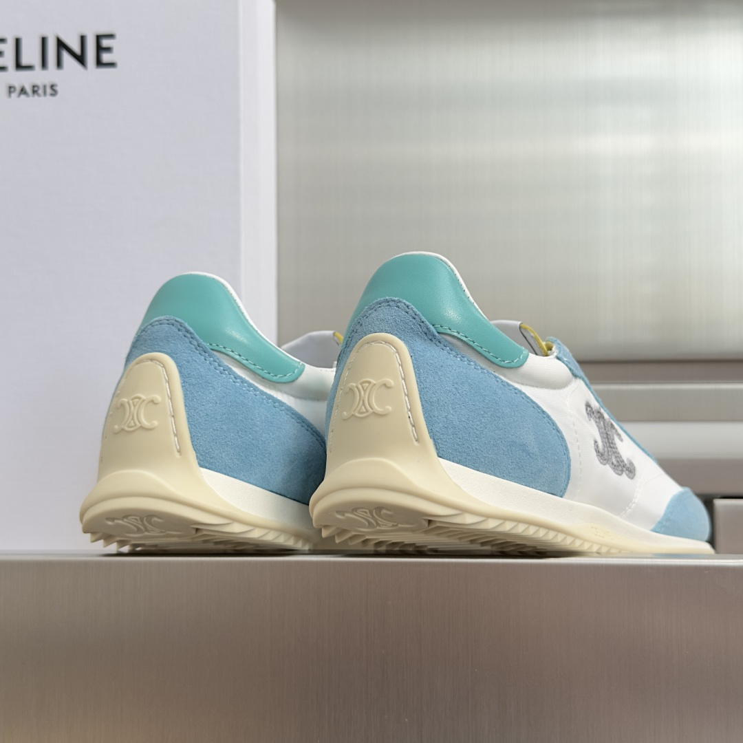 顶级版本：女款 Celine 思琳/赛琳 最新Racer系列 复古 休闲 运动鞋 原版购入开发 做货 这款Racer运动
