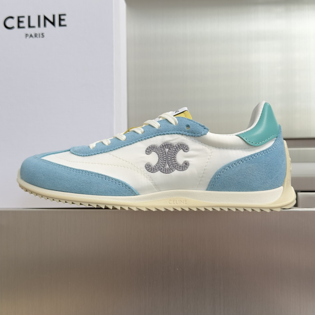 顶级版本：女款 Celine 思琳/赛琳 最新Racer系列 复古 休闲 运动鞋 原版购入开发 做货 这款Racer运动