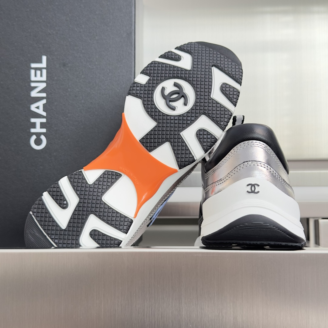 顶级版本：女款 Chanel 香奈儿26K 最新款 厚底 拼色 休闲 运动鞋 原版购入开发 做货 小香 C家 专柜又一超