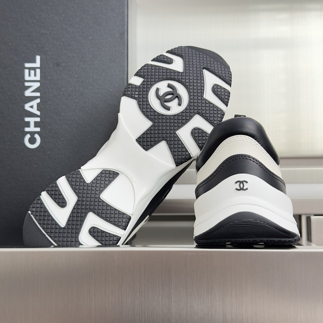 顶级版本：女款 Chanel 香奈儿26K 最新款 厚底 拼色 休闲 运动鞋 原版购入开发 做货 小香 C家 专柜又一超