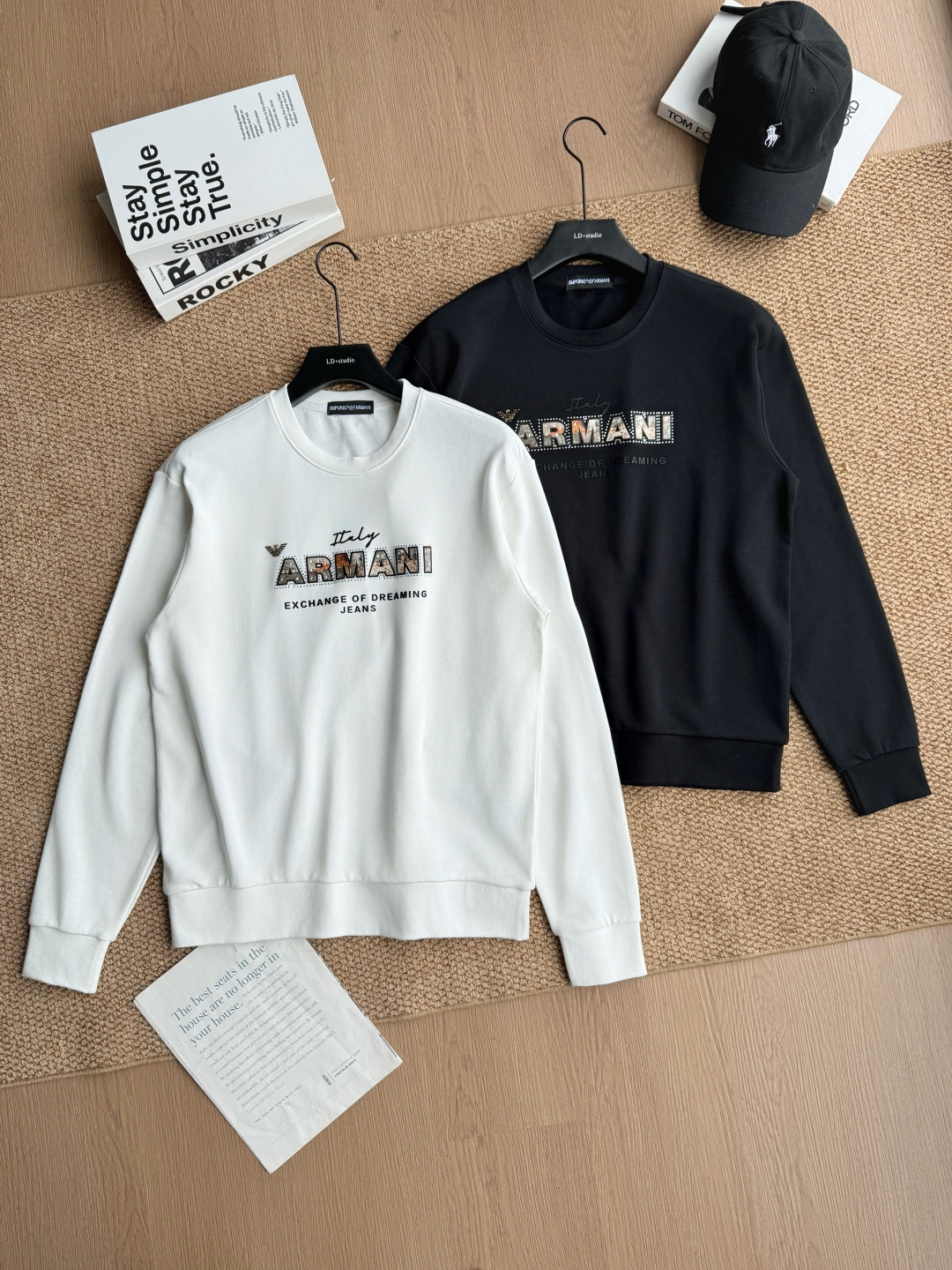 P105 MOEDEL NO.-EA-W2021 2026-EMPORIOARMANI EMPORIOARMANI-2026 sudadera de otoño M-2XL 360 gramos, nueva merc…
