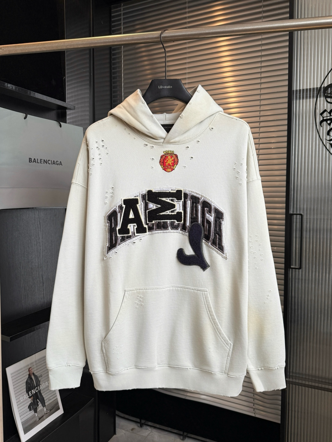 P195 𝗕𝗮𝗹𝗲𝗻𝗰𝗶𝗮𝗴𝗮 Paris Manchester United edición limitada desgastada y arruinada pareja masculina y femenina e…