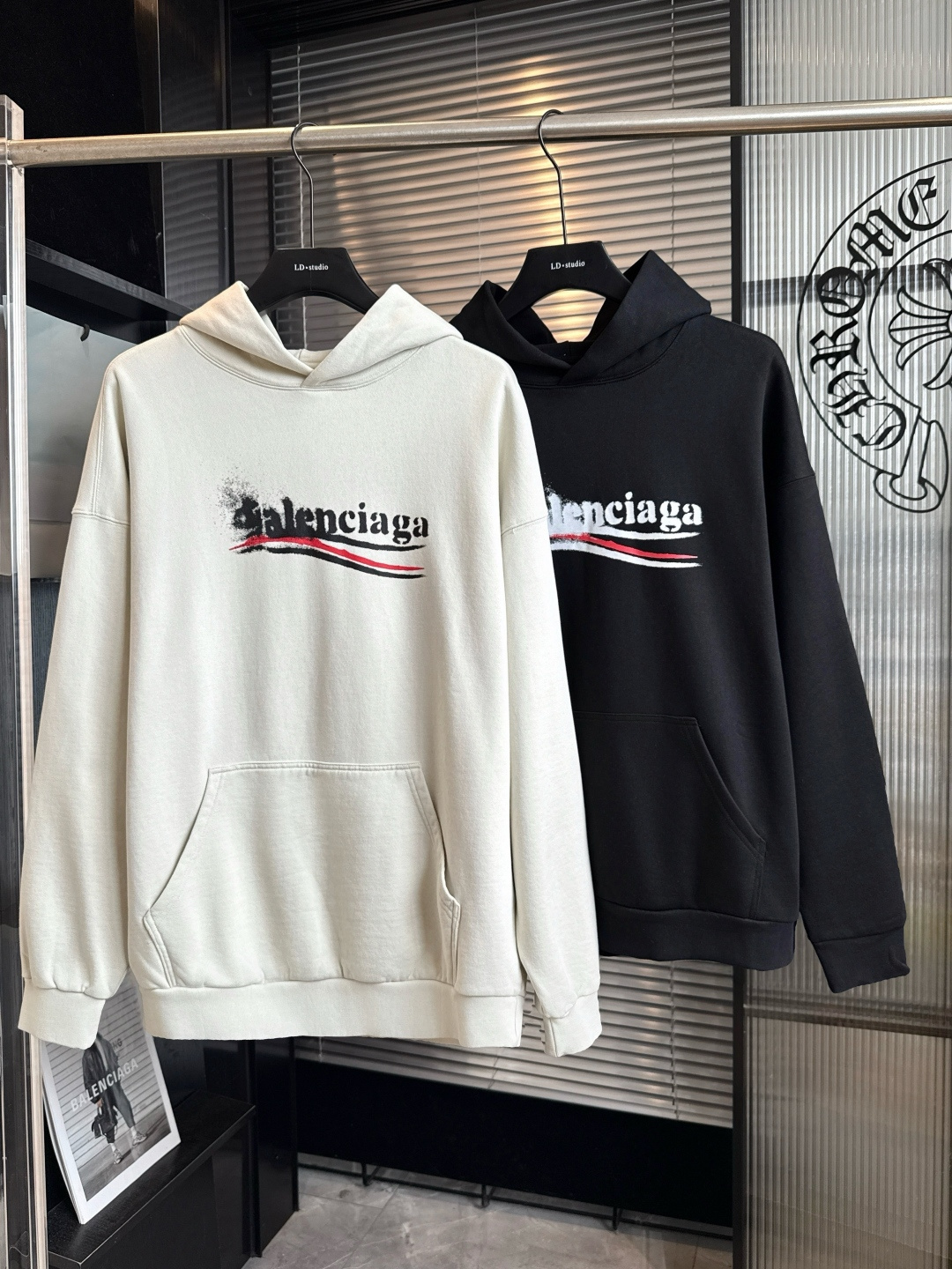 P165 🥝Personalización de alta gama🥝 𝗕𝗮𝗹𝗲𝗻𝗰𝗶𝗮𝗴𝗮/Balenciaga 2026 FW Coke Melt Sudadera con capucha de alto pe…
