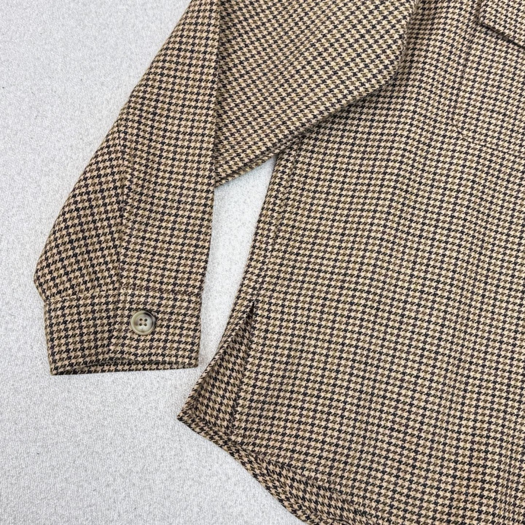 Slp🆕 25Ss————秋冬最新款新品复古千鸟格衬衫🤎工装双口袋设计+金属扣装饰 满分高级感～～ H版