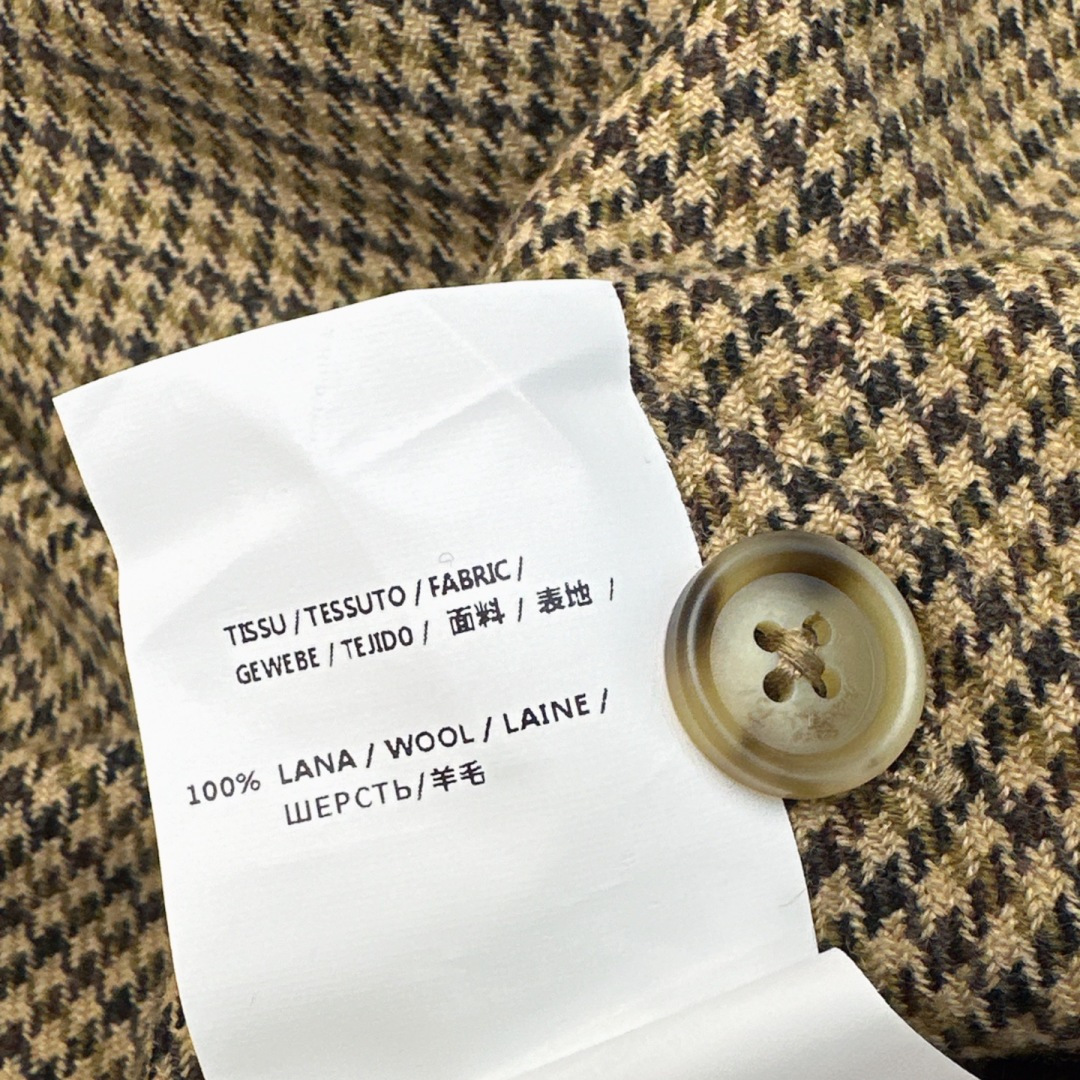 Slp🆕 25Ss————秋冬最新款新品复古千鸟格衬衫🤎工装双口袋设计+金属扣装饰 满分高级感～～ H版
