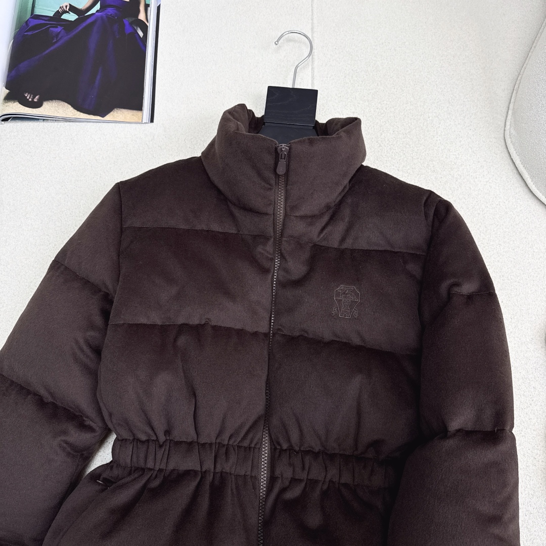独家款～ lp🆕 25Ss————秋冬最新款抽绳束腰毛呢羽绒外套🤎立领H版型自由调节设计 收腰版型上身休