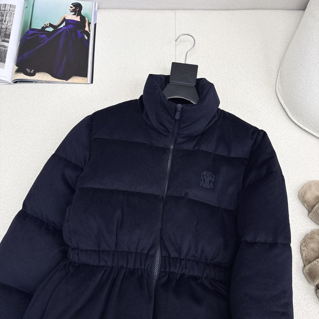 独家款～ lp🆕 25Ss————秋冬最新款抽绳束腰毛呢羽绒外套🤎立领H版型自由调节设计 收腰版型上身休
