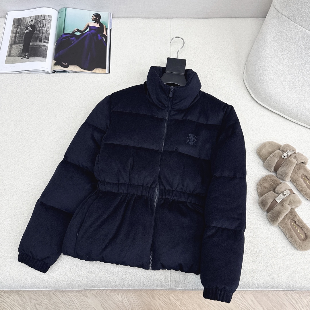 独家款～ lp🆕 25Ss————秋冬最新款抽绳束腰毛呢羽绒外套🤎立领H版型自由调节设计 收腰版型上身休