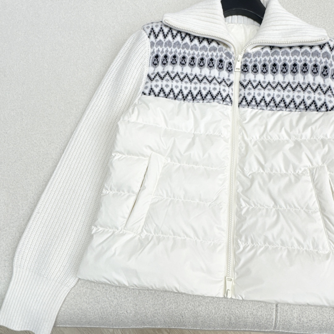 独家款～～lp🆕 25Ss———秋冬最新款羊毛拼接羽绒服🖤 国标进口90白鸭绒填充 轻盈舒适自带发热保暖