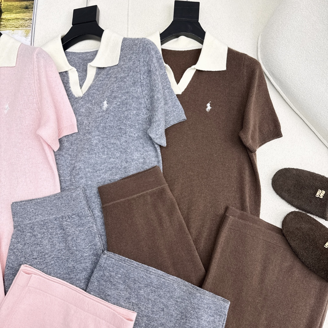 Wool Knit Set: Short Sleeve Top and Straight Leg Pants - Elegant Loungewear 4 cmp i1758730135027 9540 0 2